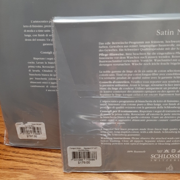 Schlossberg Aurelie QUEEN duvet cover 1 standard sham $976 - Picture 9 of 14